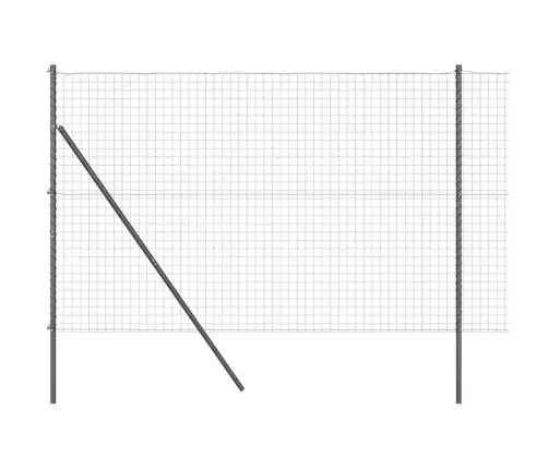 Tvora Su Stulpais Pilka 1.5 X 10 M Plienas