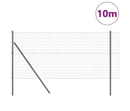 Eiro Žogs Ar 7 Stabiem 1.2X10 M Cinkota Tērauda Pelēks Vidaxl