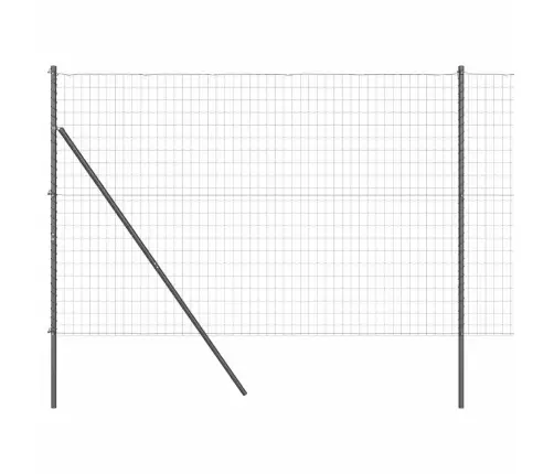Eiropas Žogs Ar 7 Statņiem 1.6X10 M Cinkots Tērauds Pelēks Vidaxl