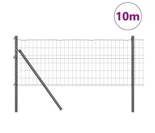 Tvora Su Stulpais Pilka 0.8 X 10 M Plienas Tvora Su Stulpais Pilka 0.8 X 10 M Plienas