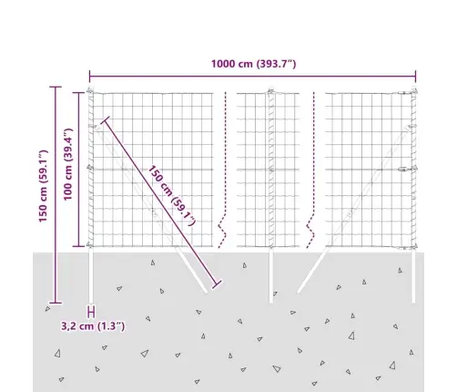 Aed Koos Postidega Hall 1 X 10 M Teras