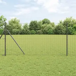 Žogs Ar Stabiem. Pelēka 1.2 X 10 M Tērauds Vidaxl
