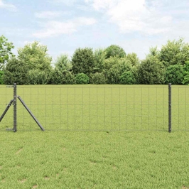 Tvora Su Stulpais Pilka 0.8 X 10 M Plienas