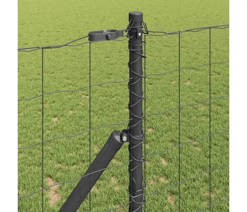 Tvora Su Stulpais Pilka 1,4 X 10 M Plienas Ir Pvc