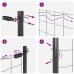 Tvora Su Stulpais Pilka 0.6 X 25 M Plienas
