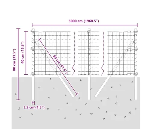 Aed Koos Postiga Hall 0,4 X 50 M Terased Ja Pvc