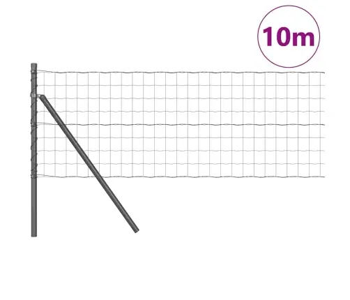 Tvora Su Stulpais Pilka 0.4 X 10 M Plienas