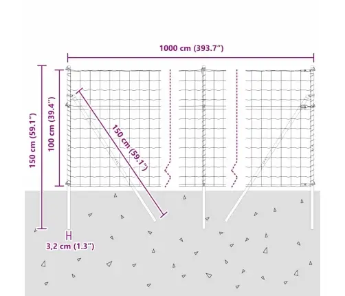 Aed Koos Postidega Hall 1 X 10 M Teras