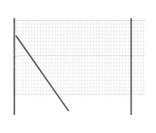 Eiropas Žogs Ar 7 Stabiem 1.6X10 M Cinkota Tērauda Pelēks Vidaxl