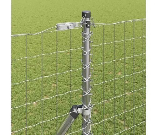 Aed Koos Postidega Hõbedane 1.5 X 10 M Teras