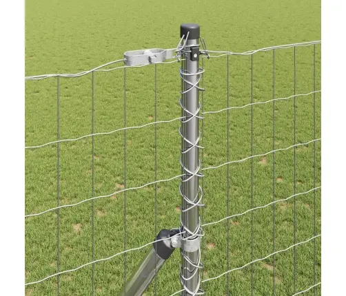 Eiropas Žogs Ar 7 Stabiem 1.5X10 M Cinkota Tērauda Vidaxl