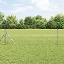 Aed Koos Postidega Hõbedane 0.4 X 10 M Teras