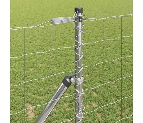 Aed Koos Postiga Hõbedane 1 X 10 M Terased Ja Pvc