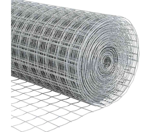 Tvora Su Stulpais Pilka 0.4 X 25 M Plienas