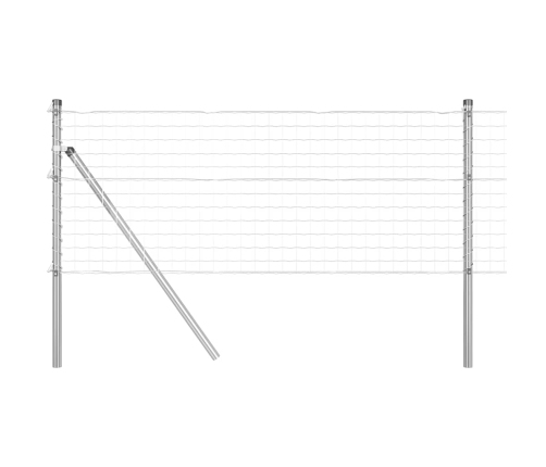 Tvora Su Stulpais Pilka 0.4 X 25 M Plienas