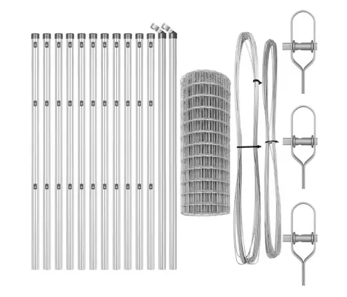 Aed Koos Postiga Hõbedane 0,6 X 25 M Terased Ja Pvc