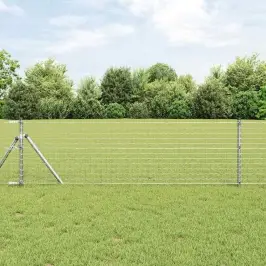 Žogs Ar Stabiem. Sudraba 0.8 X 25 M Tērauds Vidaxl