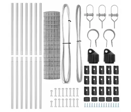 Aed Koos Postiga Hõbedane 1 X 25 M Terased Ja Pvc