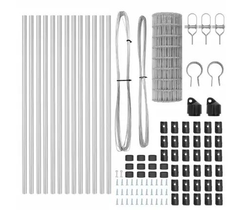 Aed Koos Postiga Hõbedane 0,6 X 25 M Terased Ja Pvc