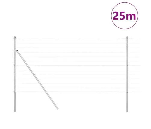 Eiro Žogs Ar 13 Stabiem 1.2X25 M Cinkots Tērauds Vidaxl