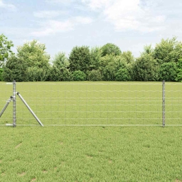 Žogs Ar Stabiem. Sudraba 0.6 X 25 M Tērauds Vidaxl
