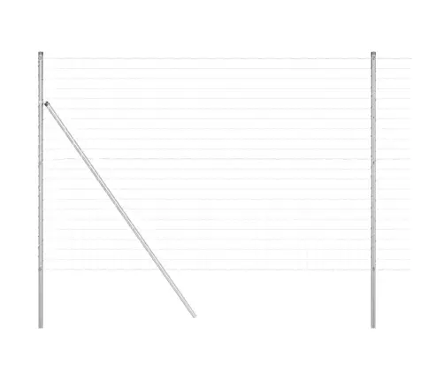 Eiropas Žogs Ar 7 Stabiem 1.5X10 M Cinkots Tērauds Vidaxl