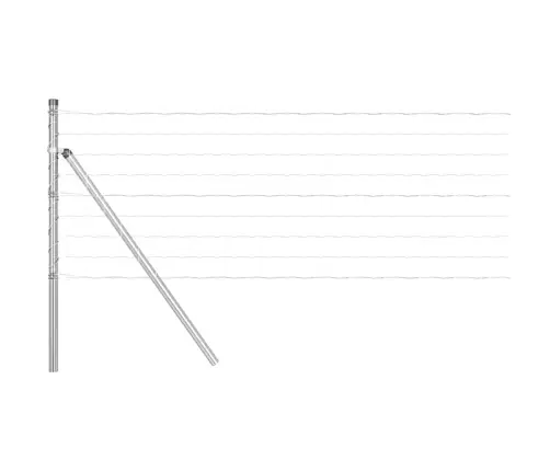 Aed Koos Postiga Hõbedane 0,6 X 25 M Terased Ja Pvc