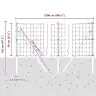Tvora Su Stulpais Sidabro 0.8 X 25 M Plienas