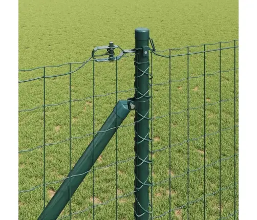 Eiropas Žogs Ar 7 Ieduršanas Stabiem 1,2X10 M Galvanizēts Tērauds Zaļš Vidaxl