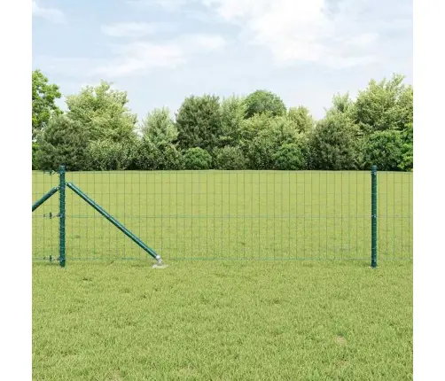 Tvora Su Stulpais Žalia 0.4 X 10 M Plienas