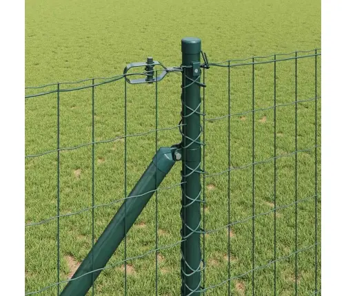 Eiro Žogs Ar 7 Dzinēju Stabiem 1.4X10 M Cinkots Tērauds Zaļš Vidaxl