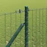 Eiro Žogs Ar 7 Dzinēju Stabiem 1.4X10 M Cinkots Tērauds Zaļš Vidaxl