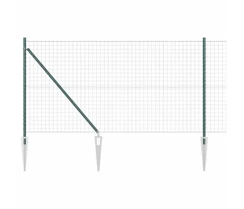 Tvora Su Stulpais Žalia 1 X 25 M Plienas Ir Pvc