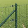 Eiropas Žogs Ar 13 Spirālveida Stabiem 0,6X50 M Cinkots Tērauds Zaļš Vidaxl