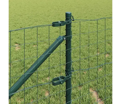 Eiropas Žogs Ar 7 Spike Stabiem 0.4X10 M Cinkots Tērauds Zaļš Vidaxl