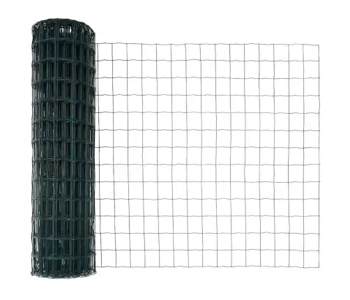 Eiropas Žogs Ar 7 Spiķu Postiem 1.2X10 M Galvanizēts Tērauds Zaļš Vidaxl