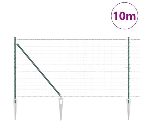 Tvora Su Stulpais Žalia 1.4 X 10 M Plienas