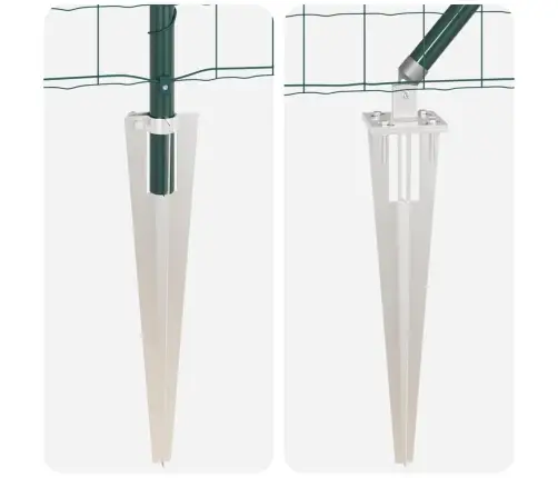 Tvora Su Stulpais Žalia 0.8 X 25 M Plienas