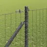 Eiropas Žogs Ar 7 Stabiņiem 1.2X10 M Cinkotā Tērauda Pelēks Vidaxl
