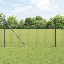 Žogs Ar Stabiem. Pelēka 1 X 10 M Tērauds Vidaxl