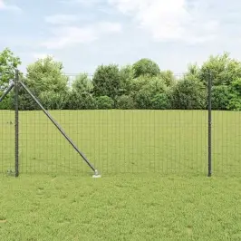 Žogs Ar Stabiem. Pelēka 1 X 10 M Tērauds Vidaxl