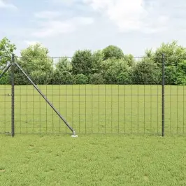 Žogs Ar Stabiem. Pelēka 1.2 X 10 M Tērauds Vidaxl