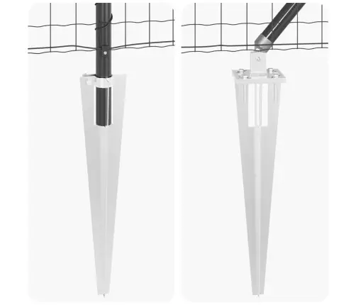 Tvora Su Stulpais Pilka 1 X 25 M Plienas