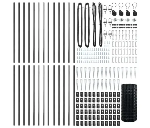 Aed Koos Postidega Hall 0.6 X 50 M Teras