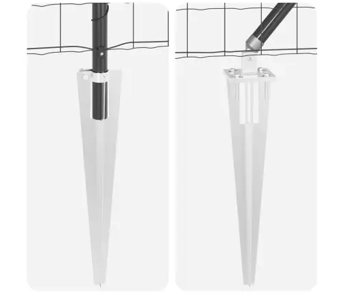 Eiropas Žogs Ar 13 Spike Stabiem 0.8X25 M Galvanizēts Tērauds Pelēks Vidaxl