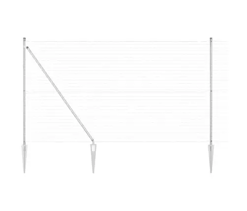 Tvora Su Stulpais Sidabro 1.5 X 10 M Plienas