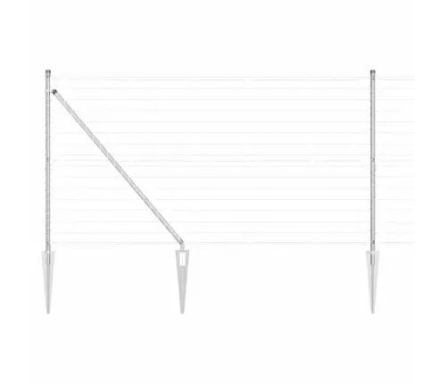 Tvora Su Stulpais Sidabro 1.4 X 10 M Plienas