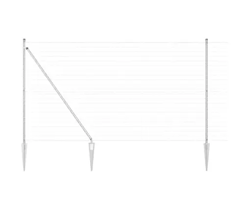 Aed Koos Postiga Hõbedane 1,5 X 10 M Teras