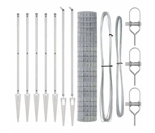 Tvora Su Stulpais Sidabro 1,6 X 10 M Plienas