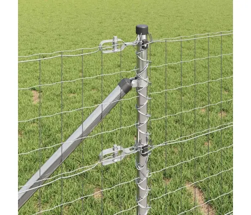 Eiropas Žogs Ar 7 Iegarenajiem Stabiem 0.4X10 M Cinkota Tērauda Vidaxl